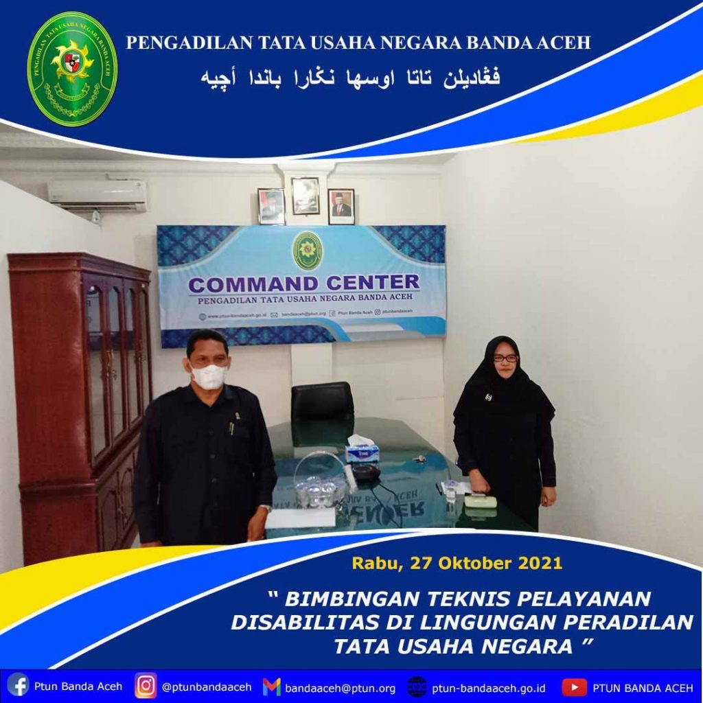 BIMBINGAN TEKNIS PELAYANAN DISABILITAS DI LINGKUNGAN PERADILAN TATA ...