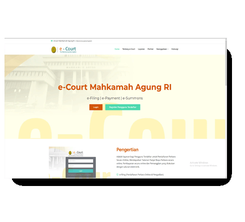 e-Court (Pendaftaran Perkara Elektronik)