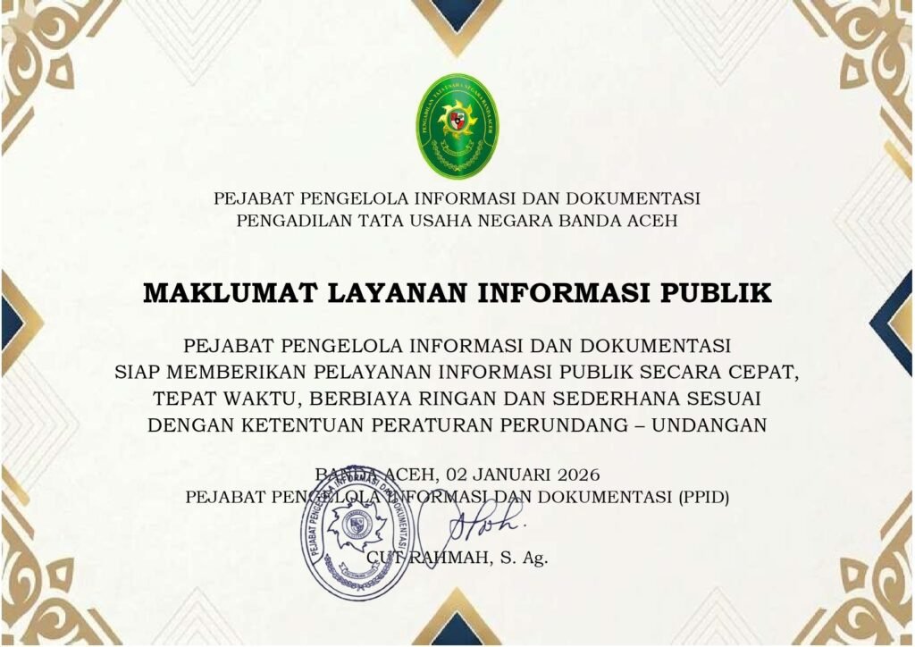 Maklumat Pelayanan Informasi